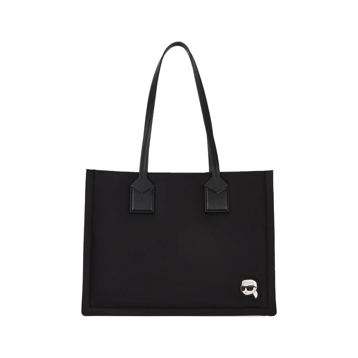 Karl Lagerfeld  IKON NYLON MD SQUARE TOTE  Černá