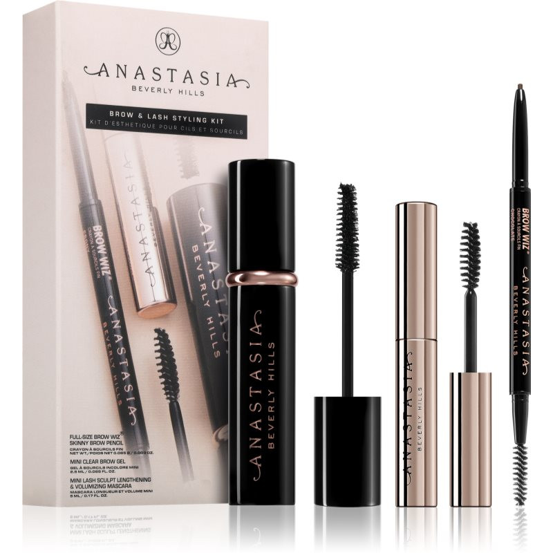 Anastasia Beverly Hills Brow & Lash Styling Kit dárková sada na oči a obočí odstín Soft Brown