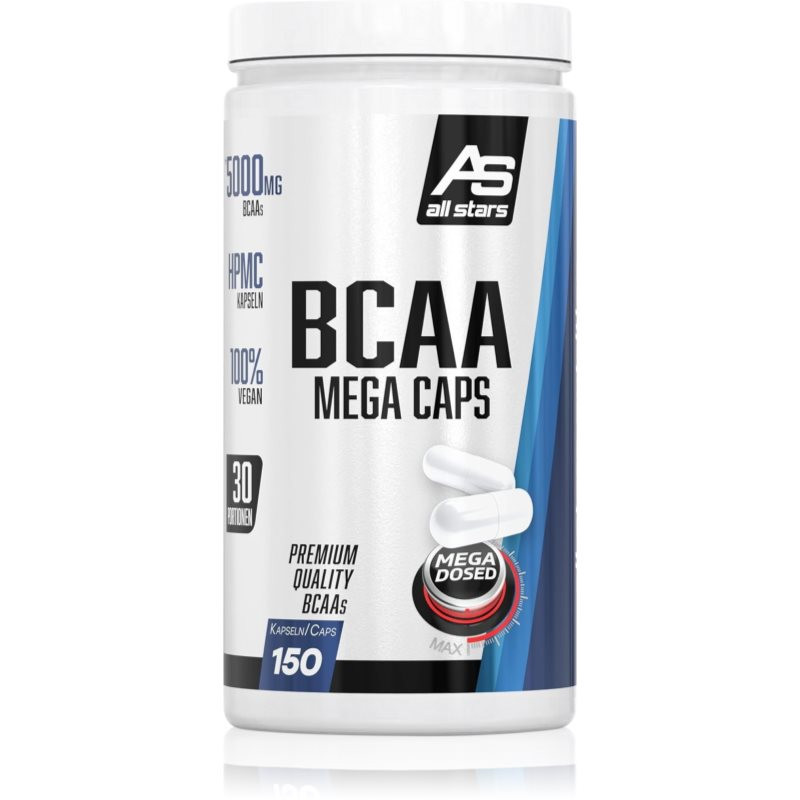 All Stars BCAA Mega Caps komplex aminokyselin vegan 150 cps