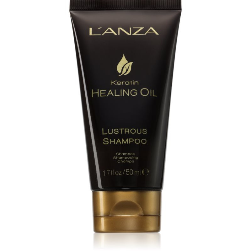 L'anza Keratin Healing Oil Lustrous Shampoo revitalizační šampon pro poškozené vlasy 50 ml