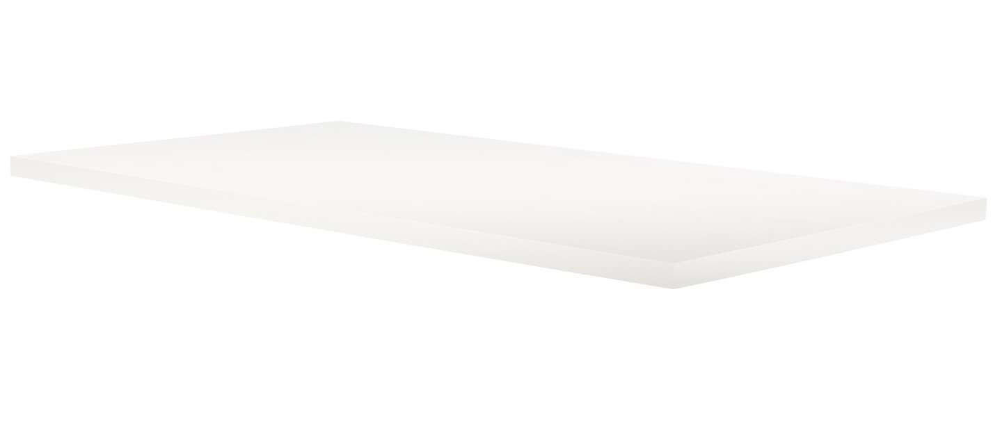 Fomei stolní deska 160 x 85 x 3,8 cm s otvory pro koleje a stojany bílá