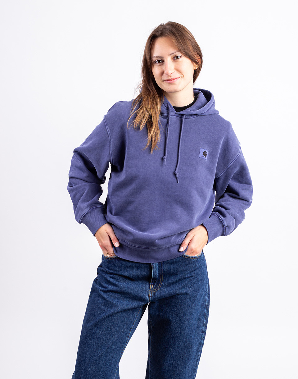 Carhartt WIP W' Hooded Nelson Sweat Aura garment dyed XS