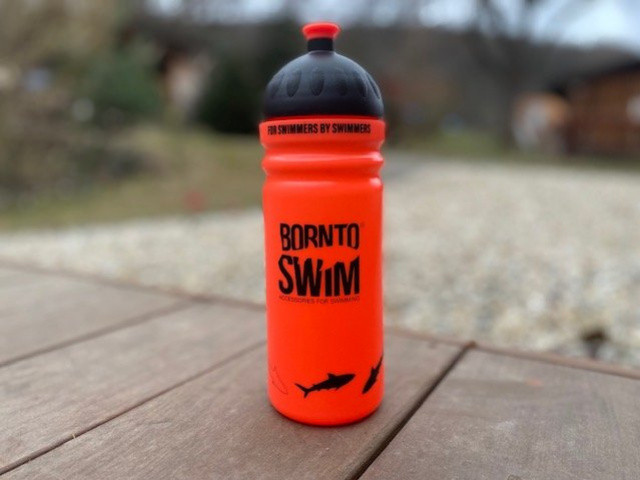 BornToSwim Shark Water Bottle Oranžová 750ml