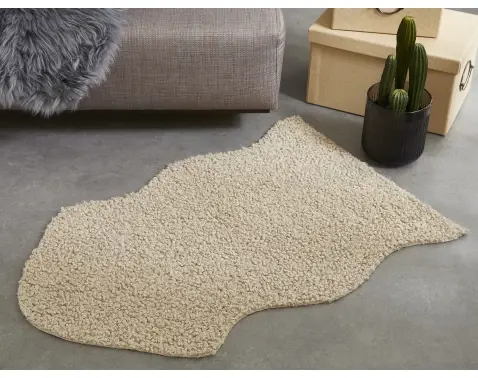 Imitace kůže Alva 50x80 cm, písková