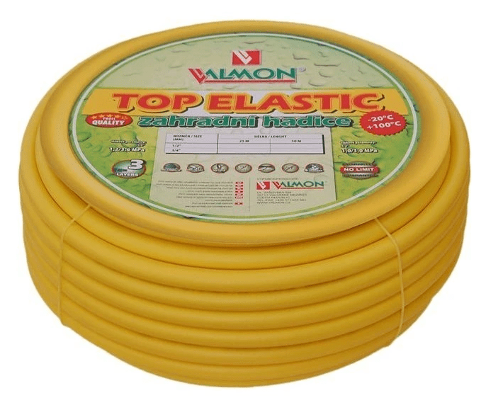 Hadice zahradní žlutá Top Elastic Valmon - 1/2