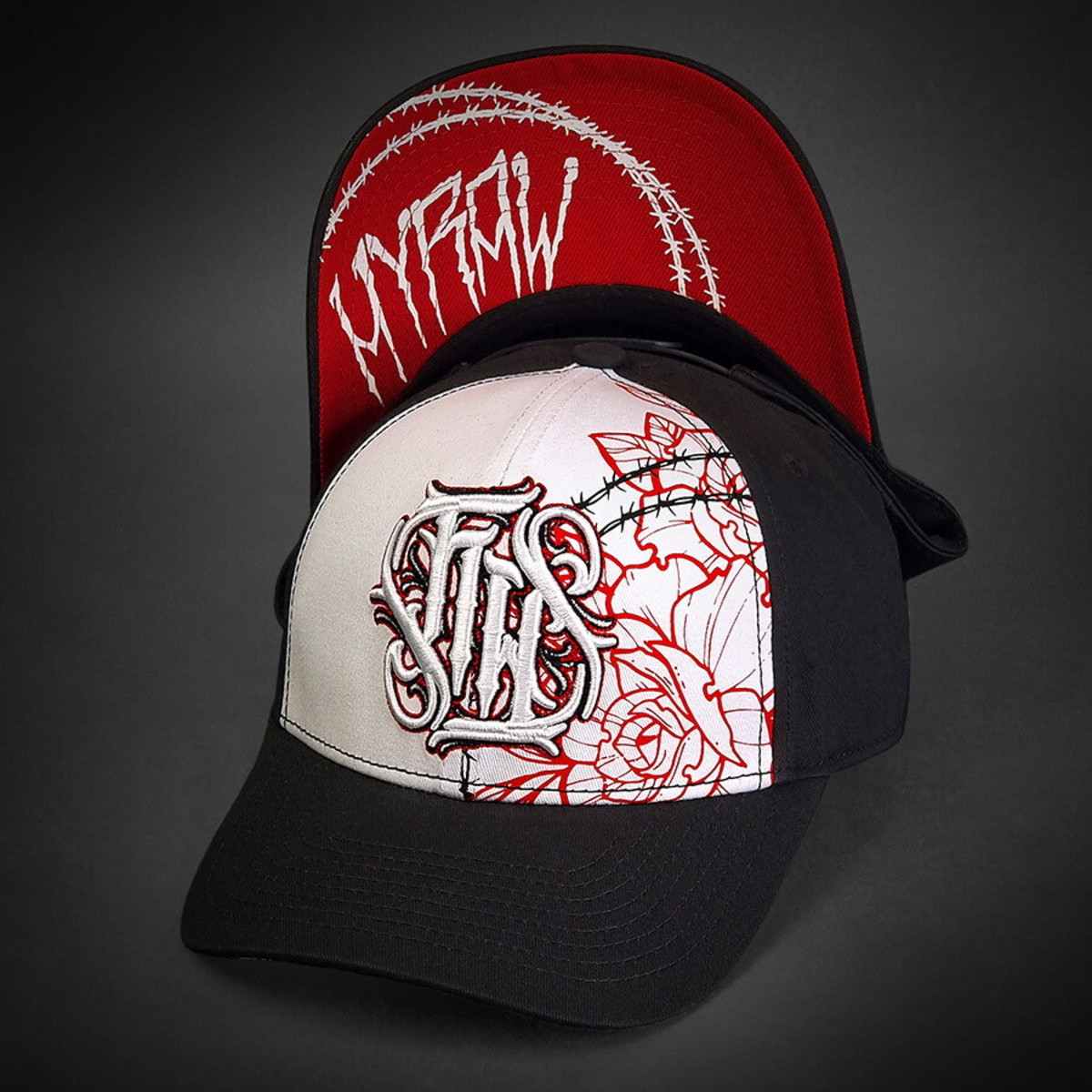 kšiltovka HYRAW - RED ROSES