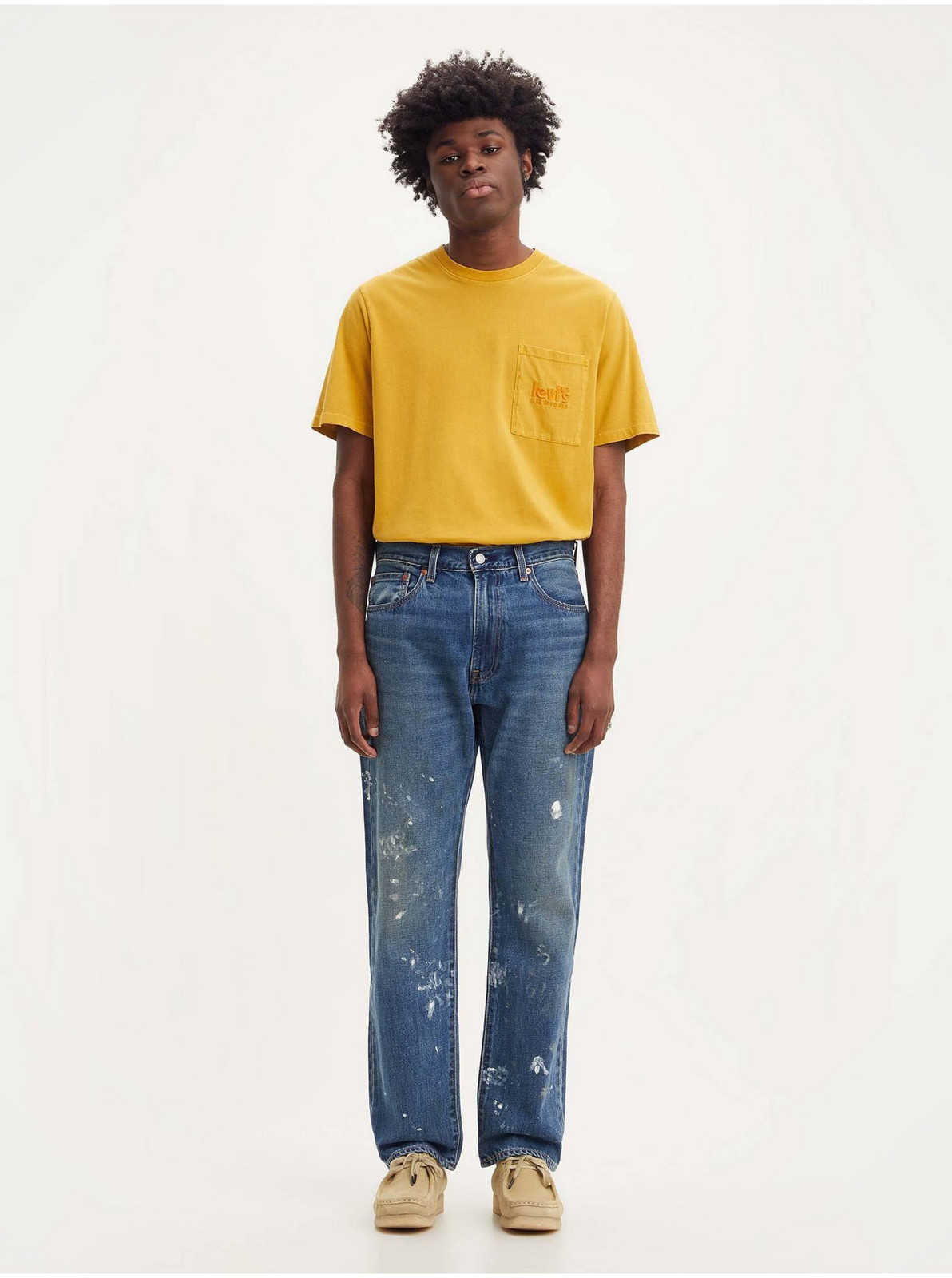 Levi's Modré pánské straight fit džíny Levi's® 551 - Pánské