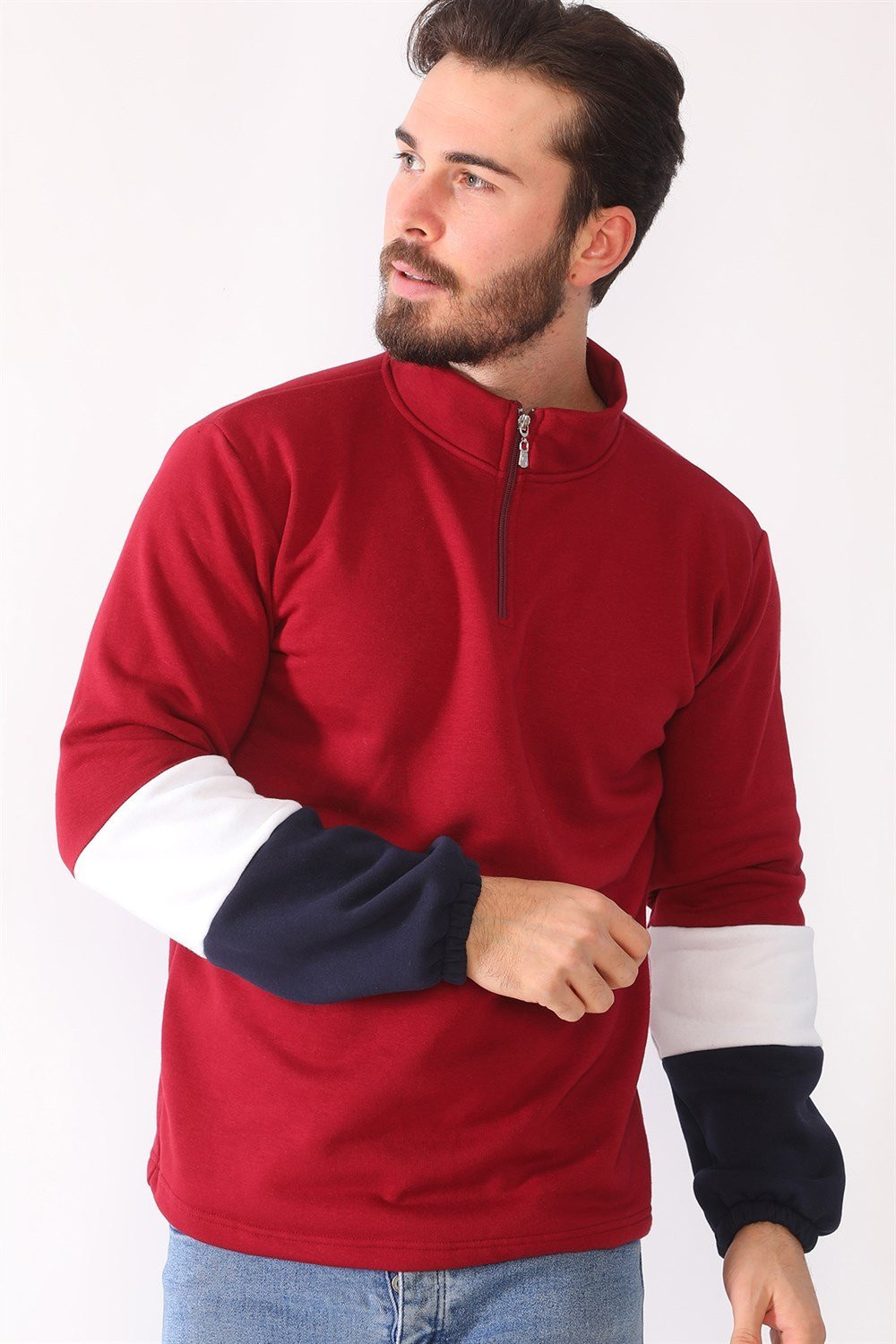 1041 DEWBERRY MEN'S SWEATSHIRT-BURGUNDY