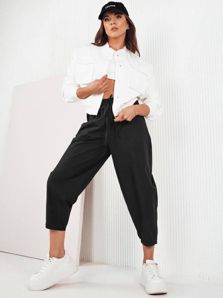 Dámské kalhoty casual BALLOON FANTASY Barva černá DSTREET