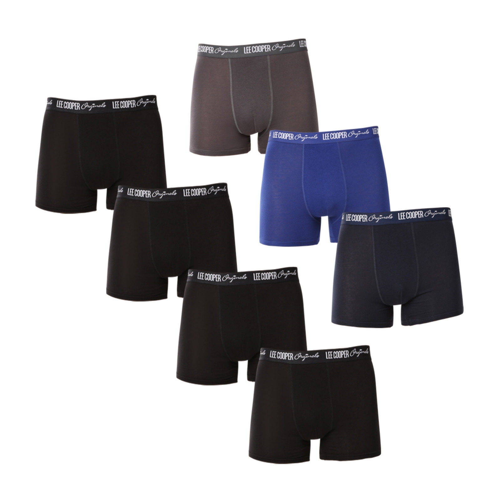 Poškozený obal - 7PACK pánské boxerky Lee Cooper vícebarevné (PO41014-mix) XL, trenky / trenýrky