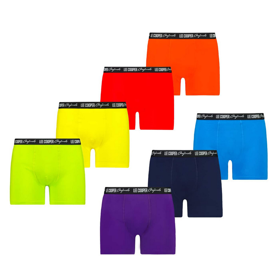 7PACK pánské boxerky Lee Cooper vícebarevné (PO41107-mix) XL, trenky / trenýrky