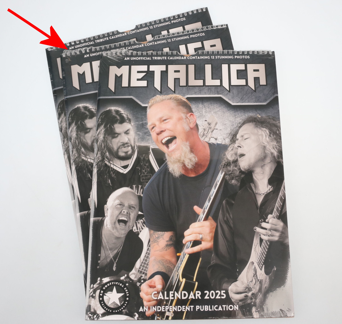 kalendář na rok 2025 METALLICA - POŠKOZENÉ