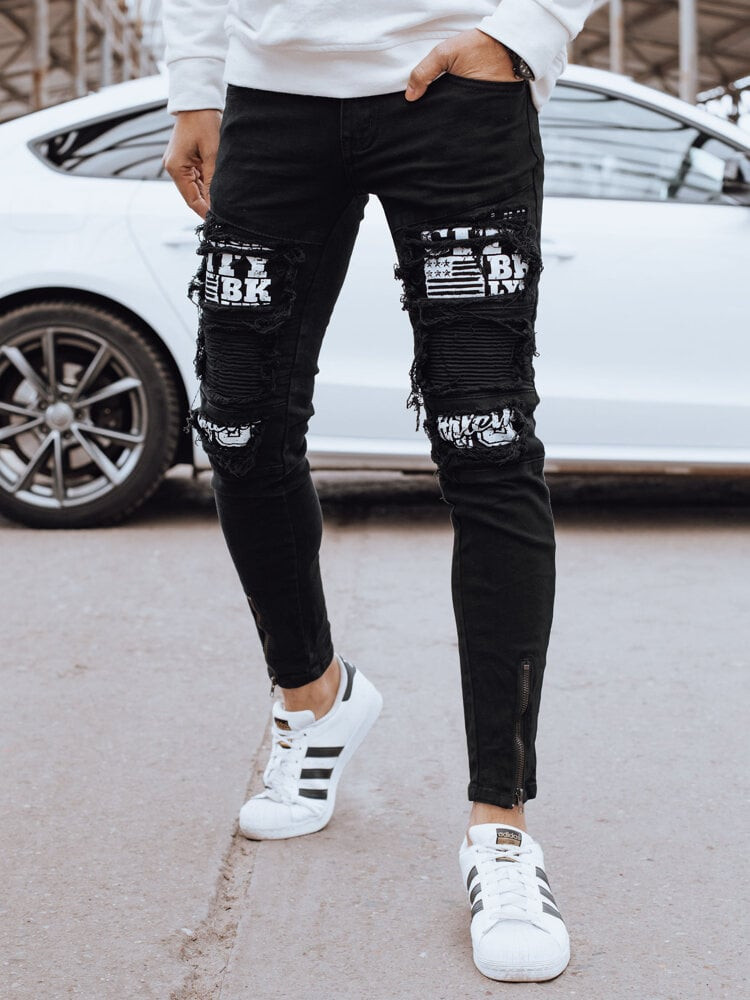 Spodnie męskie jeansowe czarne Dstreet