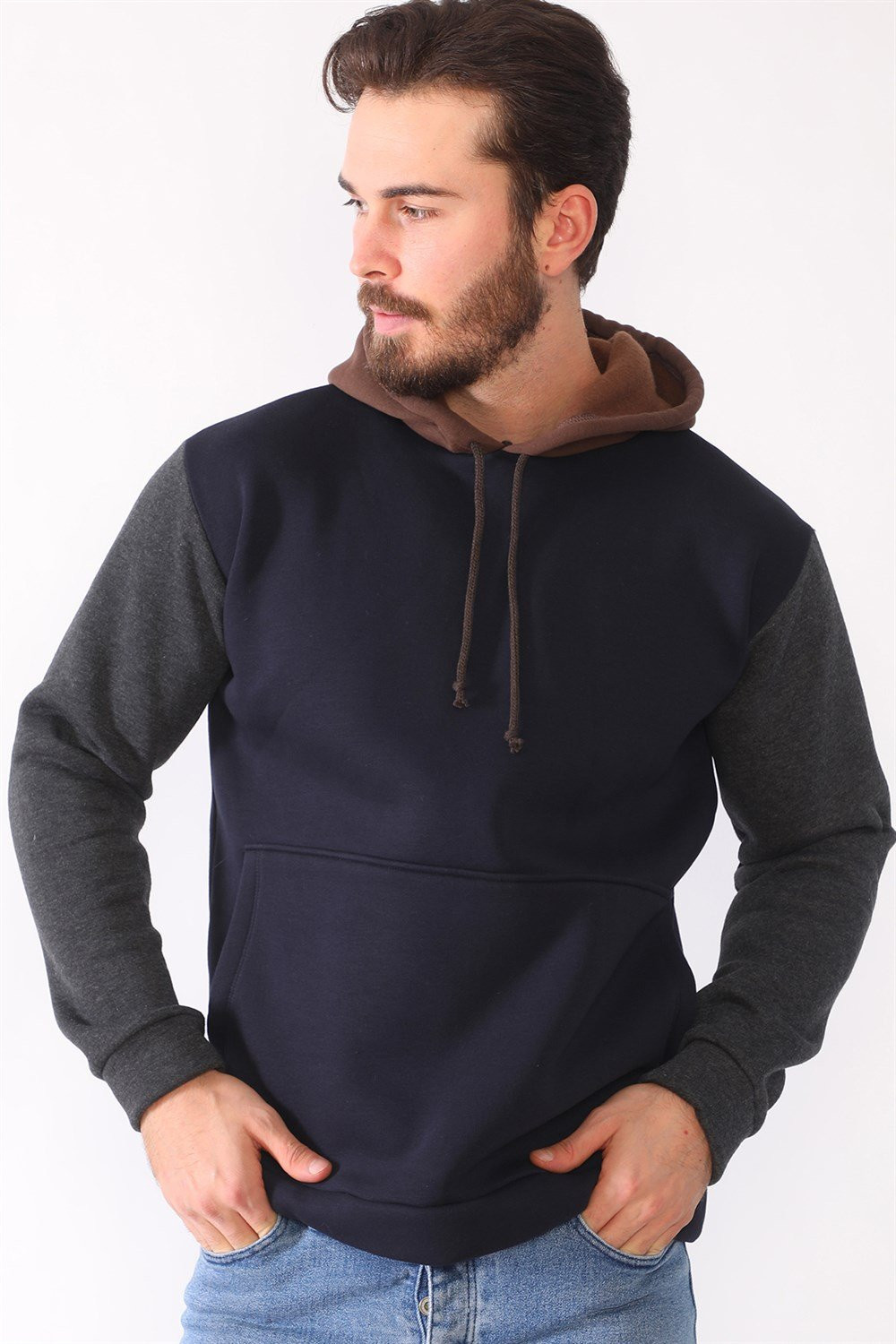 1040 DEWBERRY MEN'S SWEATSHIRT-NAVY BLUE