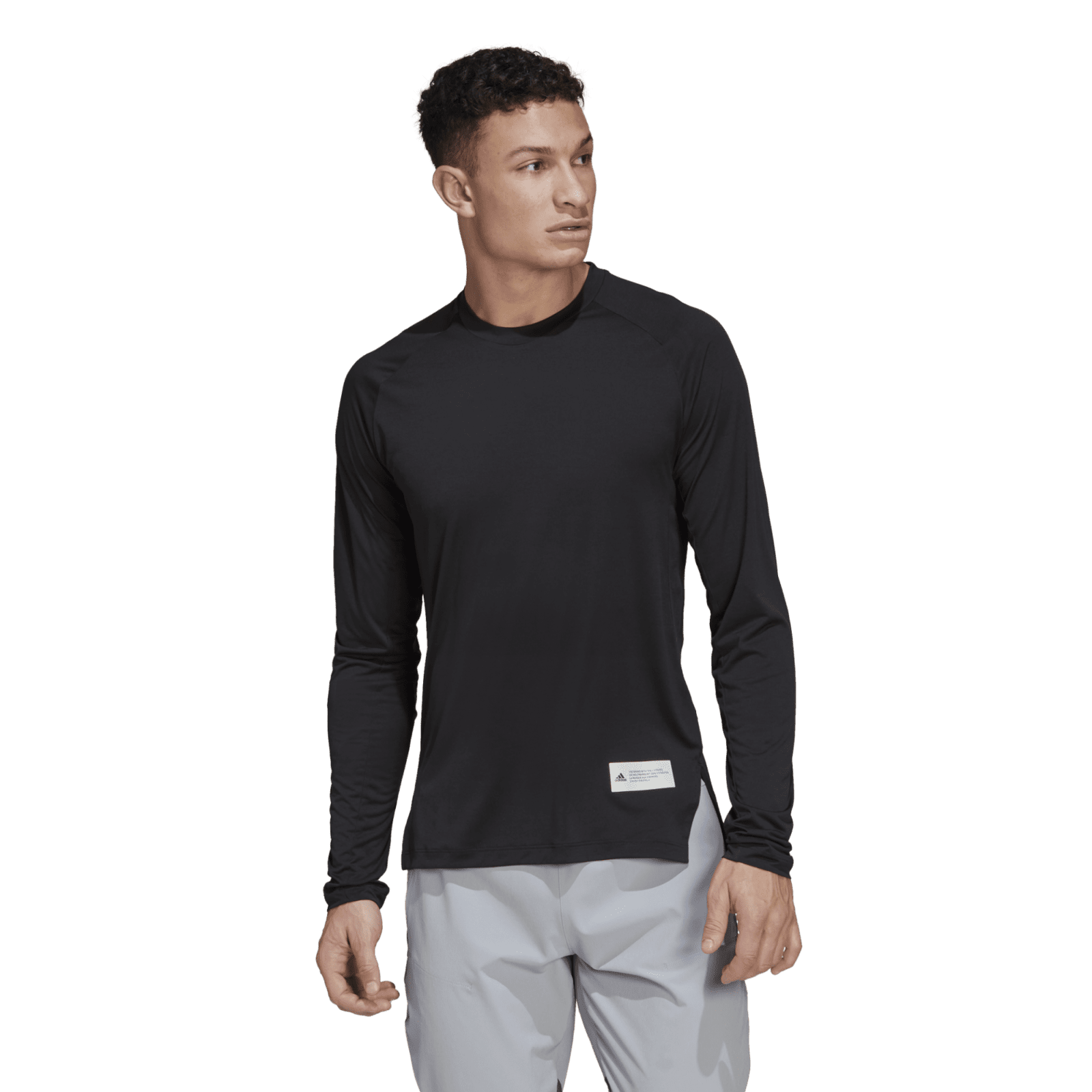 Adidas Man's Longsleeve Crop Top Train To Peak HIIT Training Tee HC4217