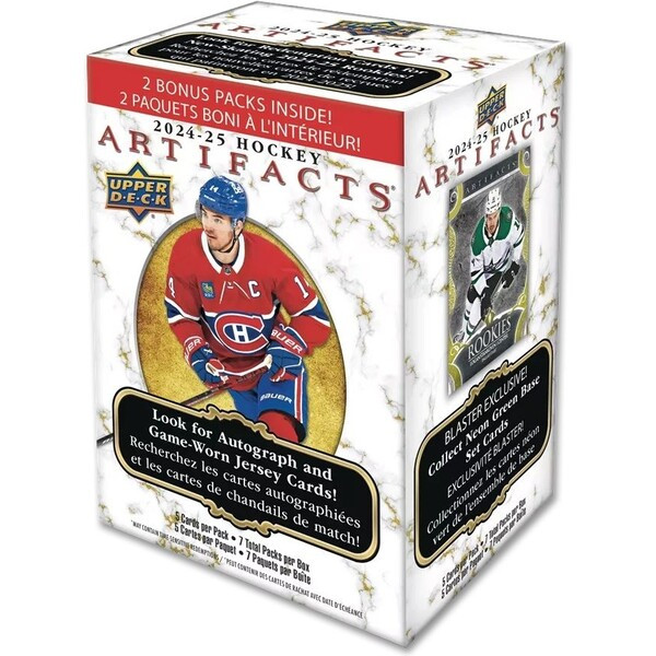 Hokejové karty 2024-25 Upper Deck Artifacts Hockey Blaster Box