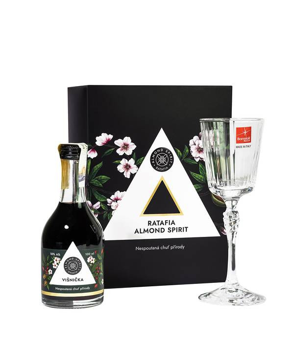 Ratafia Almond Spirit Višnička Gift Box 18,0% 0,1 l