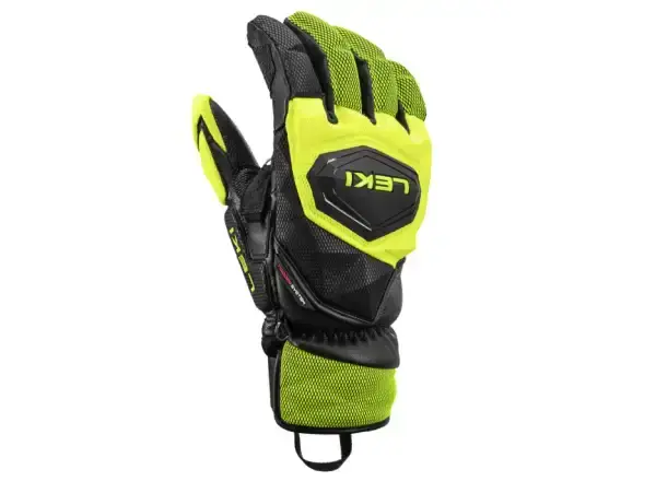 Leki WCR Venom SL 3D závodní rukavice Black-Ice Lemon vel. 7.5