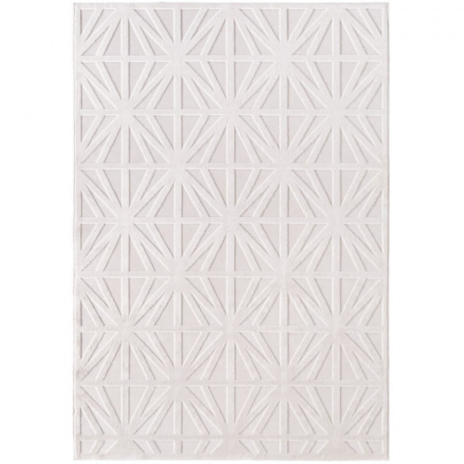 Koberec Doha 3D skandinávský, krémový