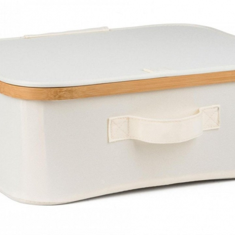 G21 Úložný box  40 x 30 x 15 cm, bambusový s víkem, béžový