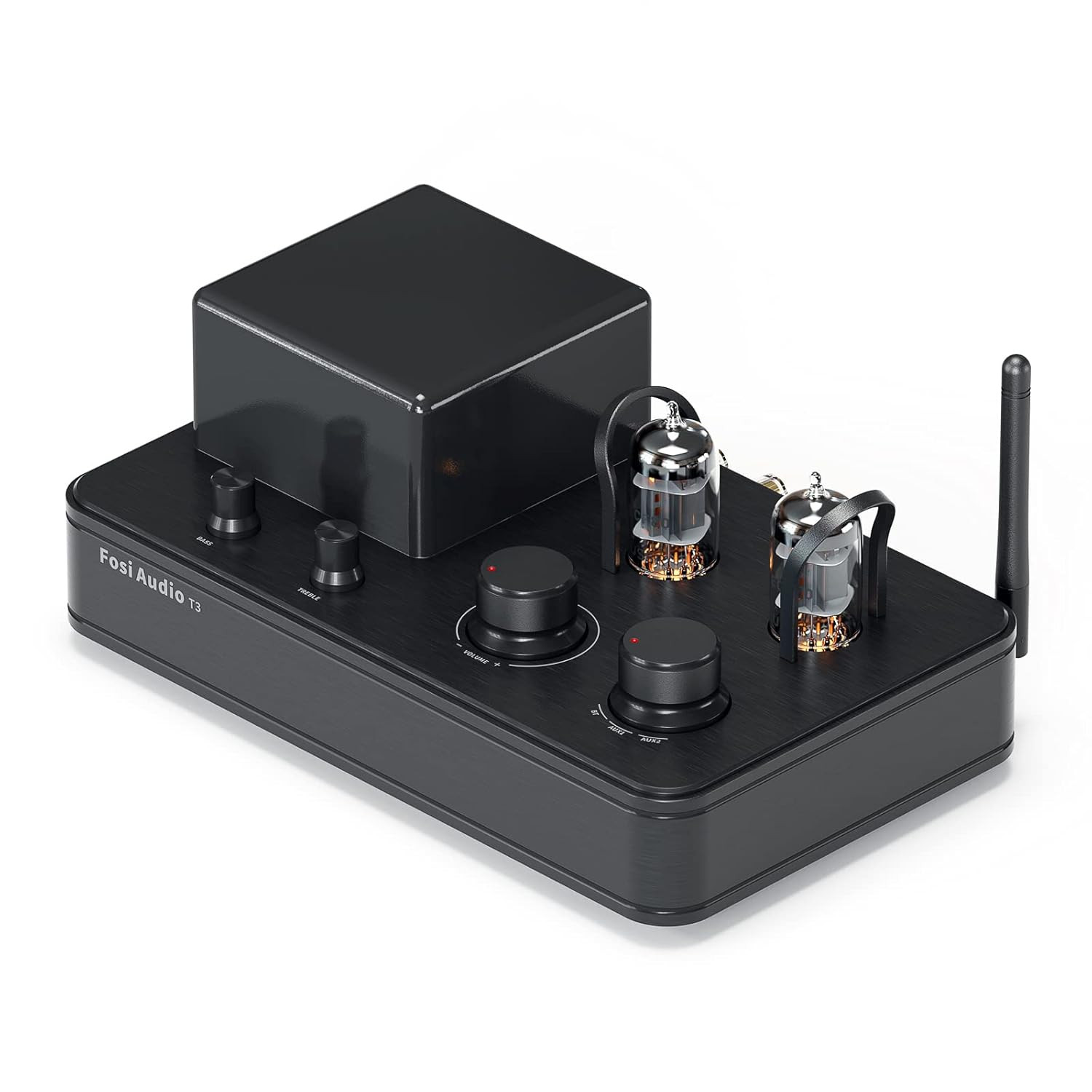 Fosi Audio T3 Lampový Zesilovač 2 x 50W Bluetooth 5.0 Hi-Fi Ab 2.1 Ch Sub