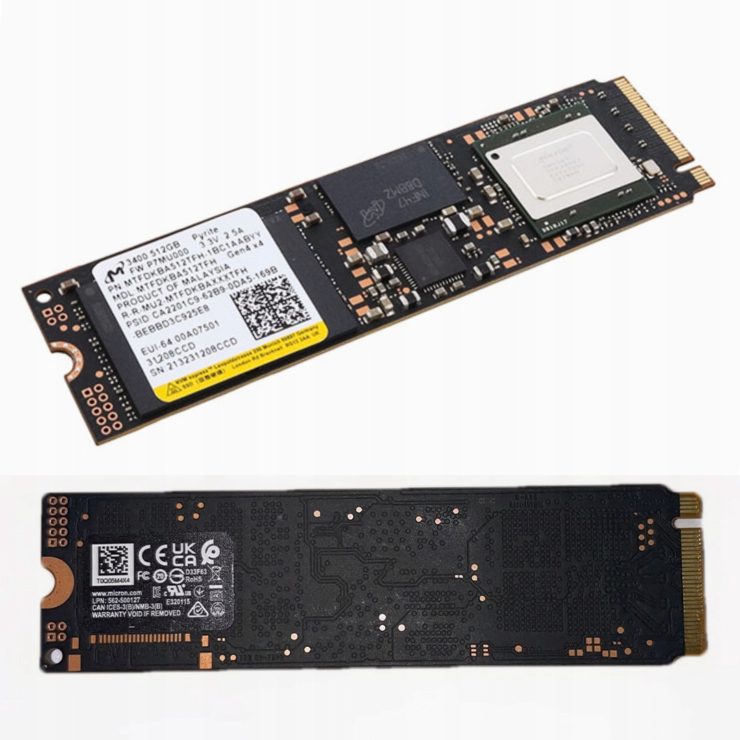 Rychlý disk pro Notebook Ssd M2 512GB M.2 Nvme PCIe Micron 3400 2280 M2