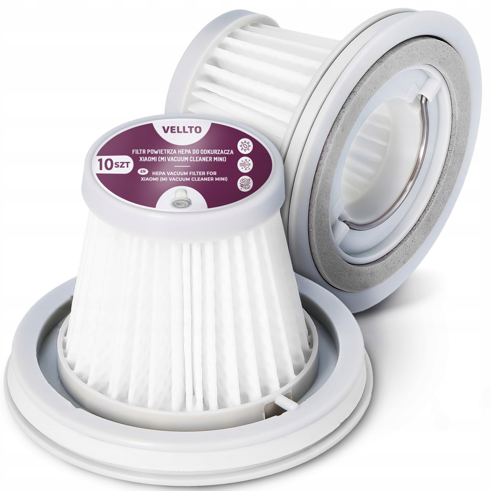 10x Hepa Filtr pro Vysavač Xiaomi Mi Vacuum Cleaner Mini Omyvatelný Filtry