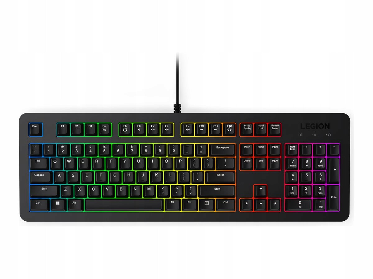 Herní klávesnice Lenovo Legion K310 Rgb Klávesnice Drátové americká angličtina