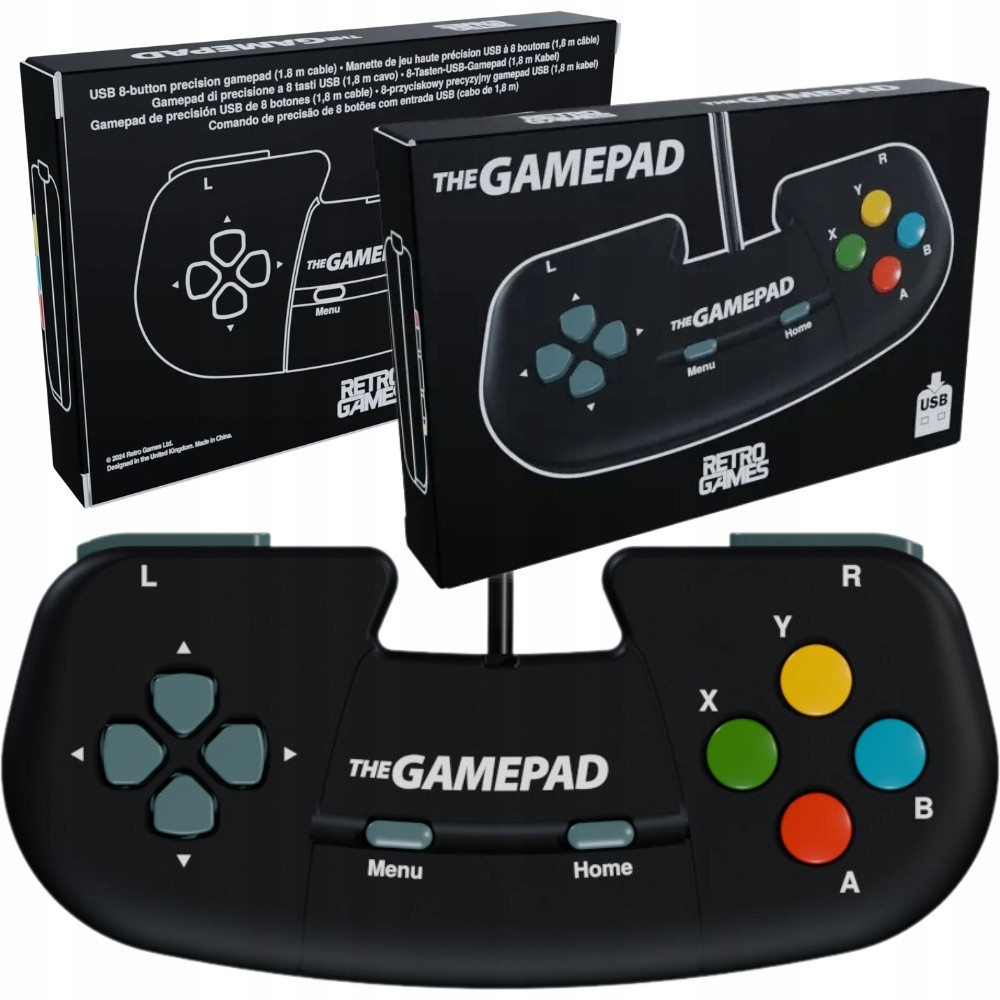 Ovladač Gamepad Retro Games pro konzoli The Spectrum Kabelový Černý