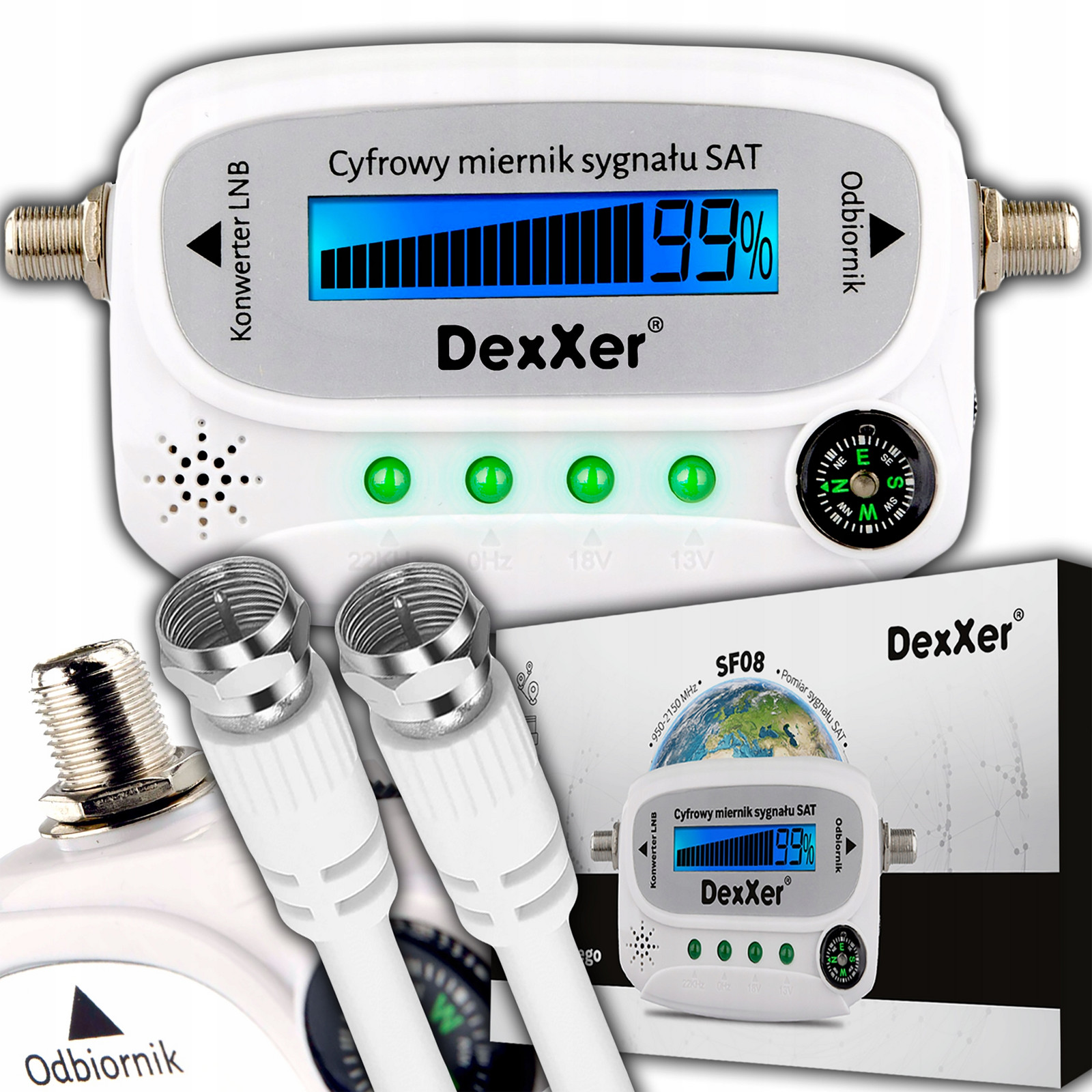 Digitální Měřič Satelitního Signálu Antény Sat-finder LCD Libox Kabel F