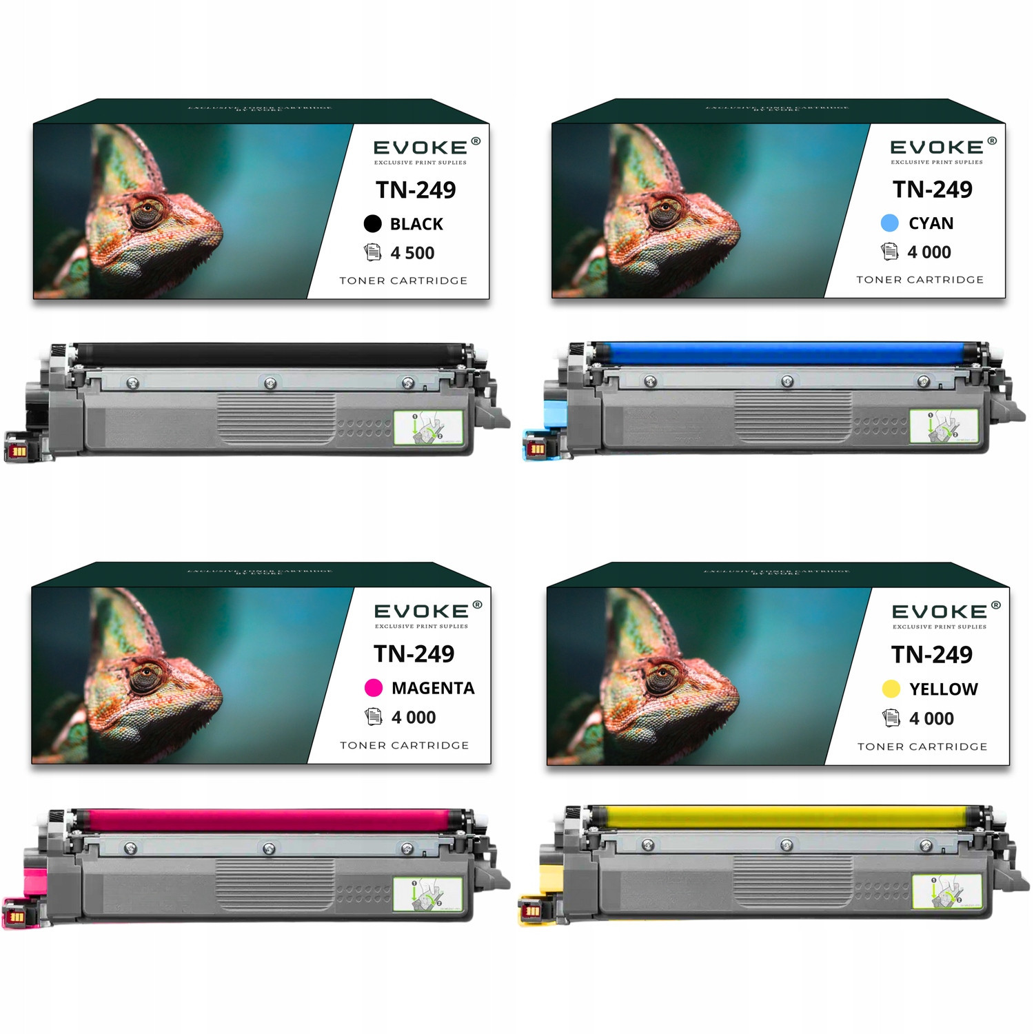 4x Toner do tiskárny Brother TN249 Cmyk XL Sada čtyř barev TN-249