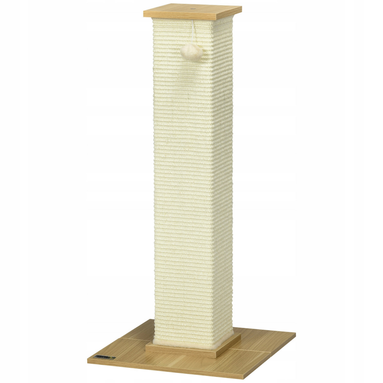 Škrabadlo pro kočky, 80 cm, sisalové škrabadlo, škrabadlo pro kočky, dub