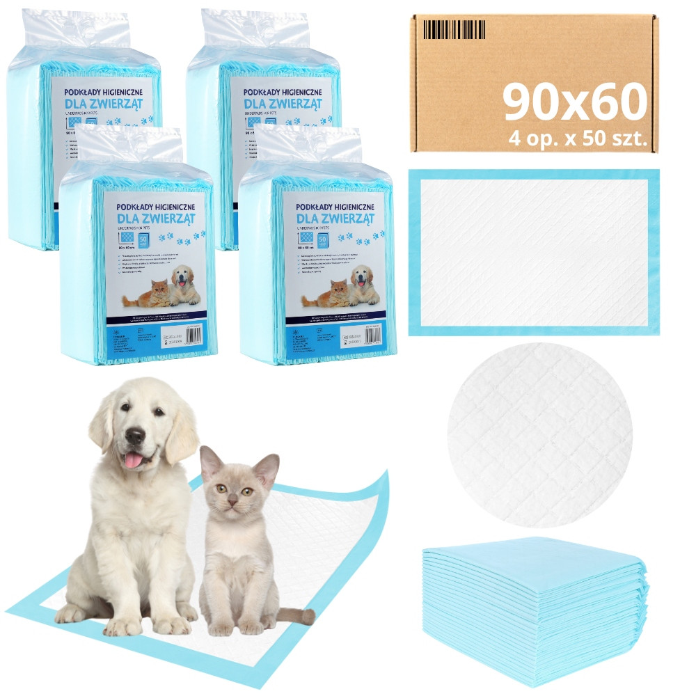 Podložky MediBed absorpční tréninkové Podložky 600 ml Pro Zvířata 90x60cm 200ks