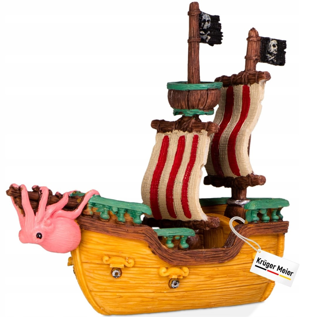 Kruger Meier Pirate Ship S Loď do akvária 16x6x15 cm