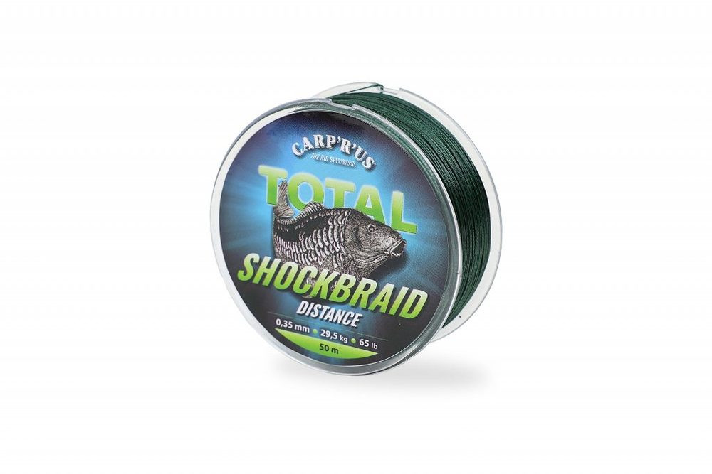 Carp 'R' Us Šoková šňůra Shock Braid Distance 50m - 0,28mm / 40lb / 18,2kg