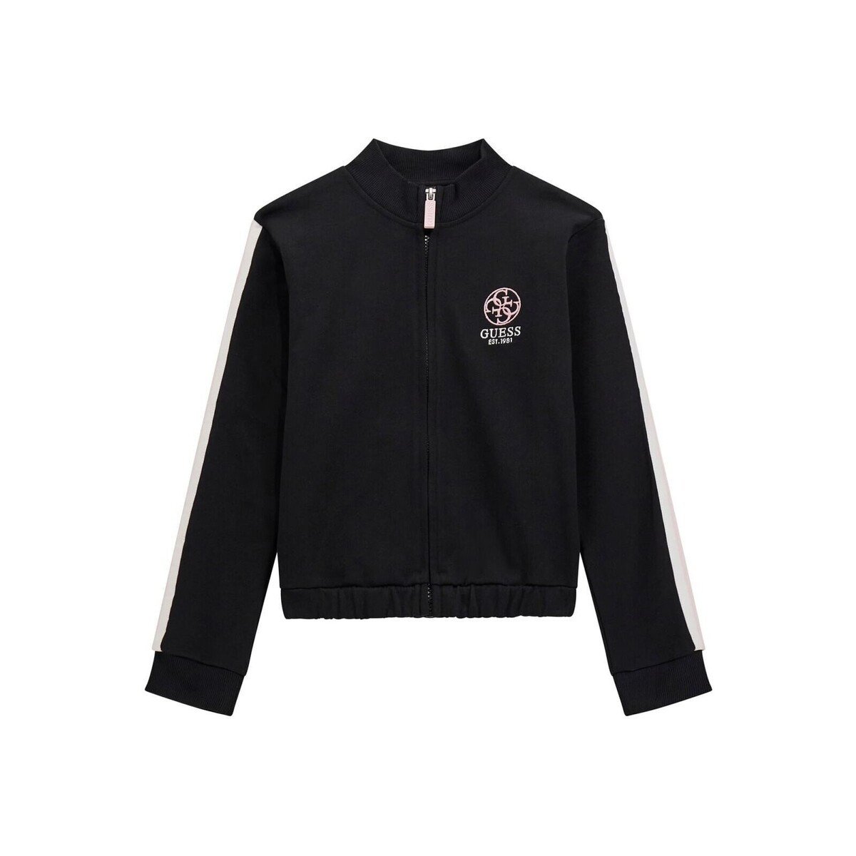 Guess  LS ACTIVE TOP ZIP  Černá