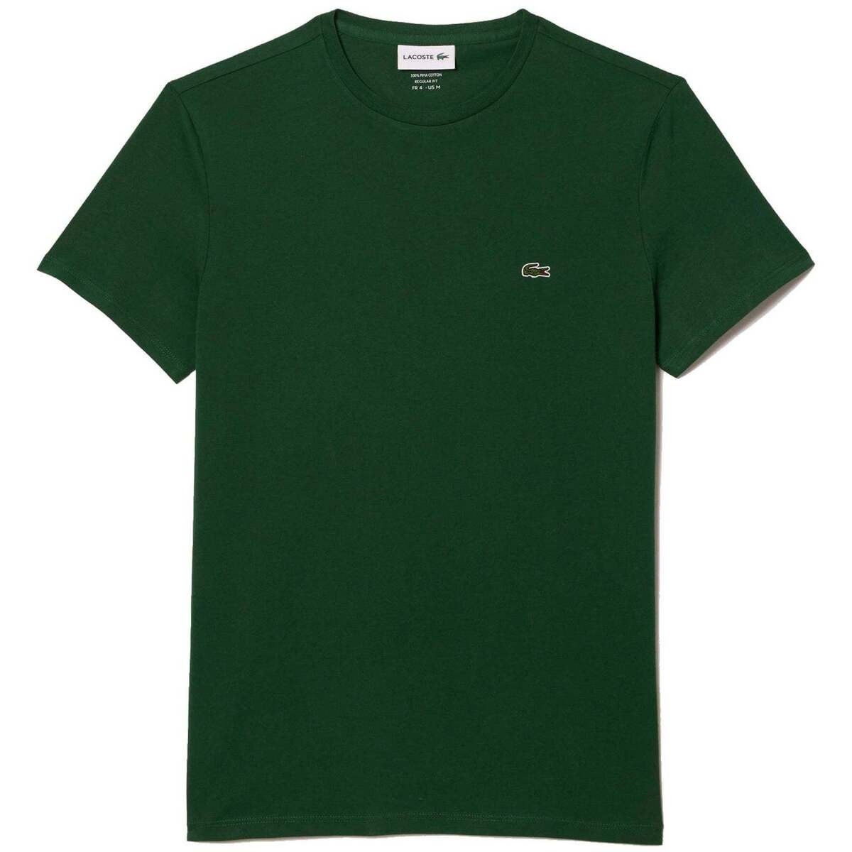 Lacoste  Cotton Pima Crew Neck T-Shirt Pine Green  Zelená