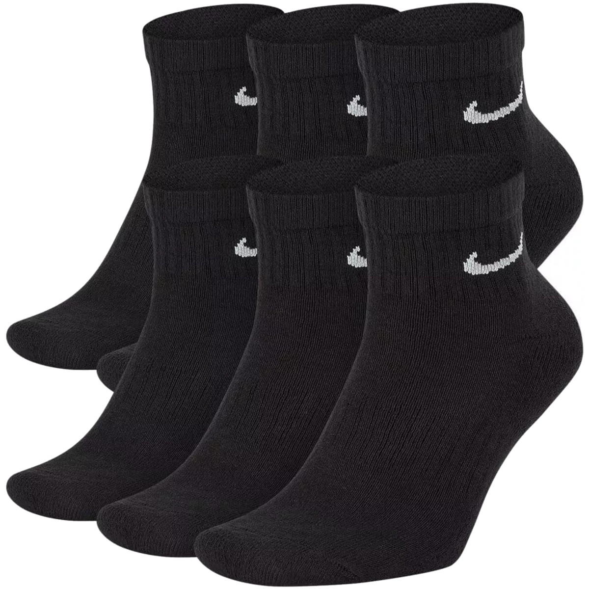 Nike Everyday Cushioned Dri-FIT 6-Pack Socks Černá