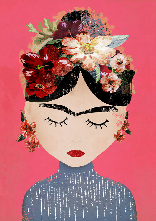 Treechild Ilustrace Frida (Pink Version), Treechild, 30 × 40 cm