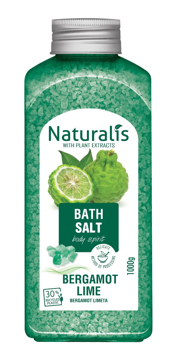 Naturalis Sůl do koupele Bergamot&Lime 1000 g