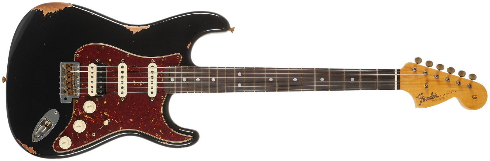 Fender Custom Shop 67 HSS Stratocaster Relic Aged Black (rozbalené)