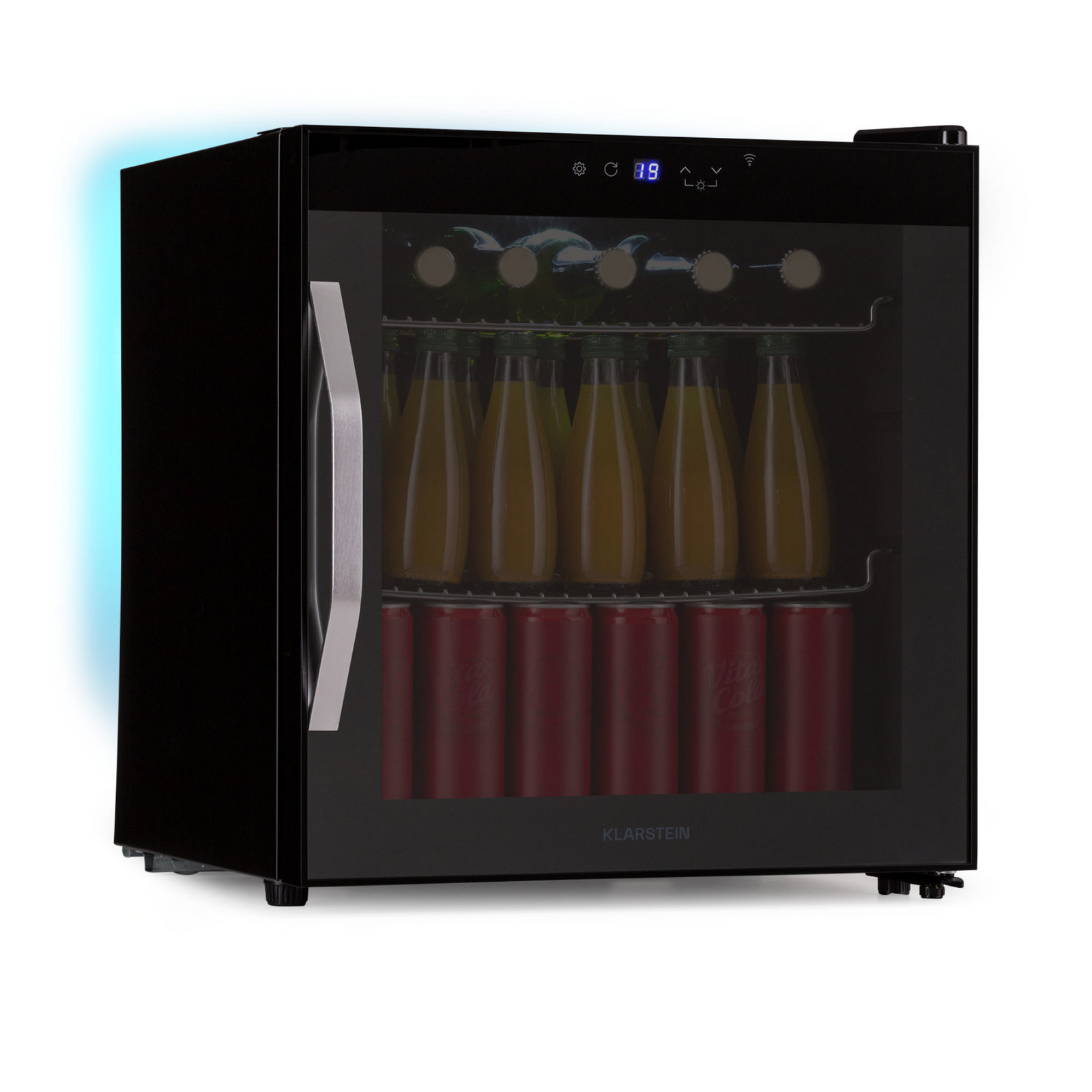 Klarstein Coachella 50 Onyx Lednice na nápoje 47 litrů Funkce Wi-Fi podsvícení
