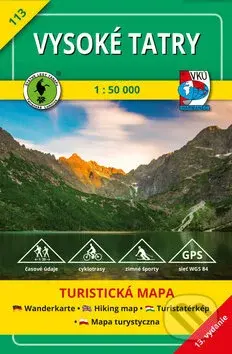 Vysoké Tatry 1 : 50 000 - turistická mapa č. 113 - VKÚ Harmanec