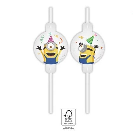 Mimoň slámky na pití papírové 4 ks