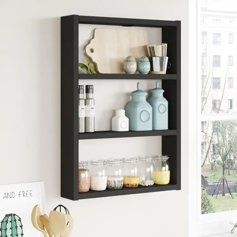 Casarredo STROUD nástěnná police, černá