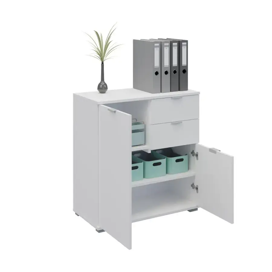 Casarredo Komoda 2D2S nízká BORJA bílá