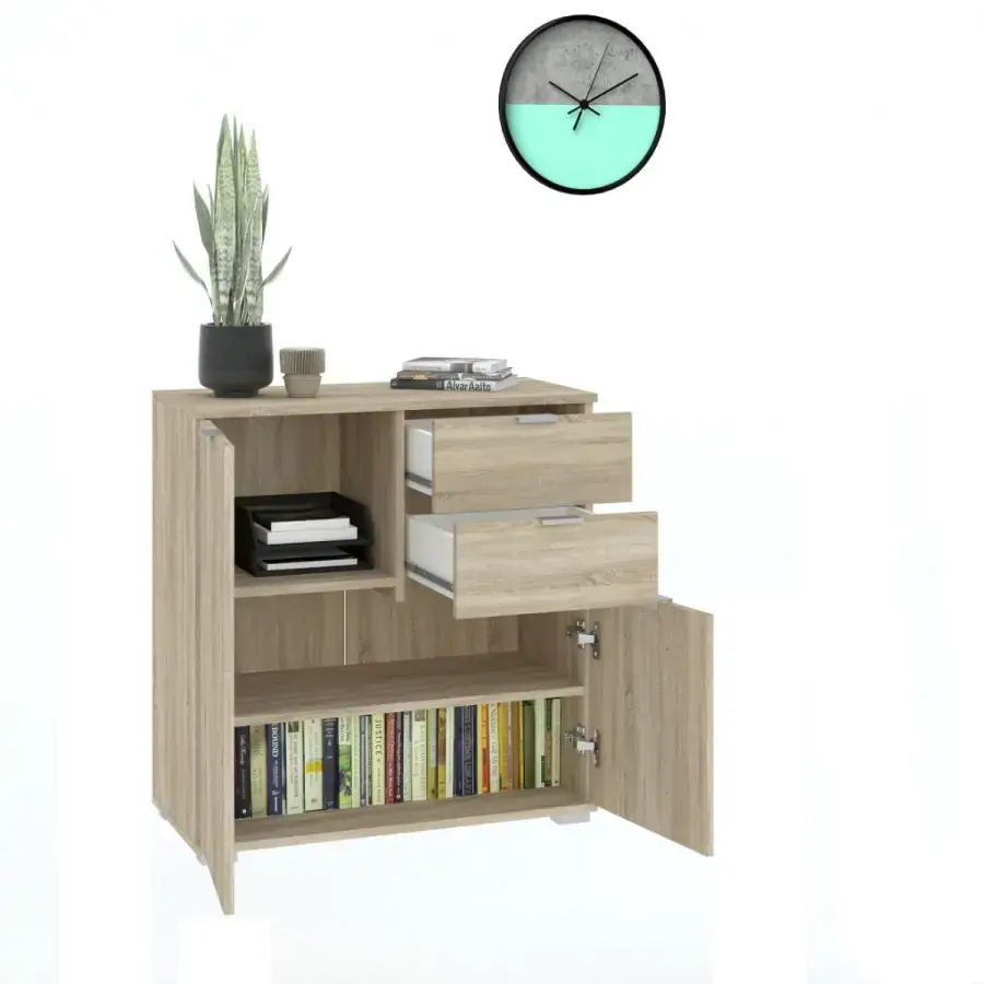 Casarredo Komoda 2D2S nízká BORJA dub sonoma