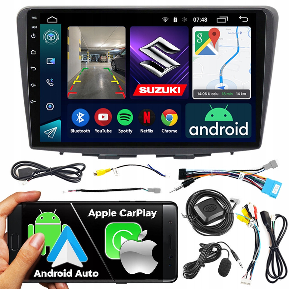 2DIN Ncs Autorádio RS-305 Suzuki Baleno 2016-2019 Android Navigace