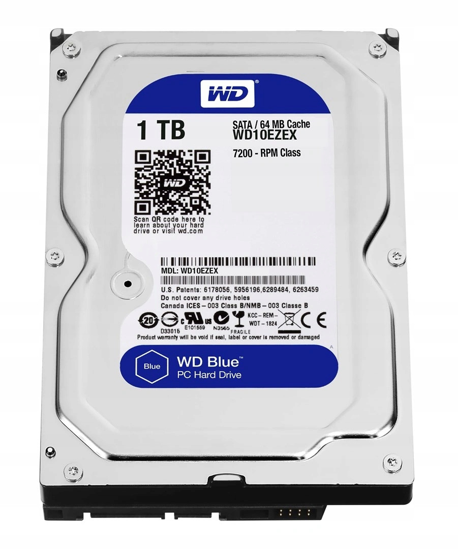 Pevný disk Western Digital Blue WD10EZEX 1TB Sata III 3,5