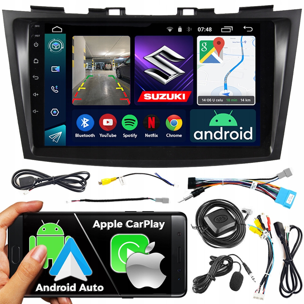 2DIN Ncs Autorádio RS-305 Suzuki Swift 2010-2016 Android Navigace